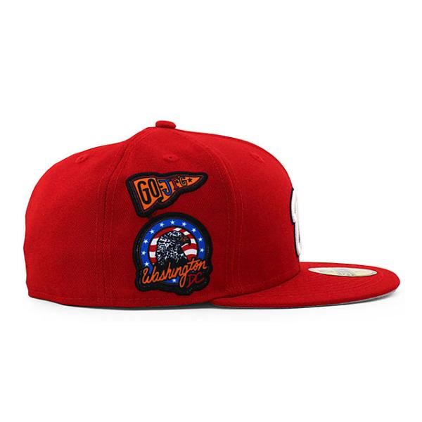 MLBコラボ ニューエラ キャップ 59FIFTY ジョーフレッシュグッズ ナショナルズ COLLABO CAP RED NEW ERA