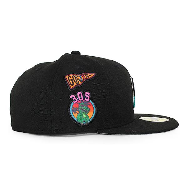 MLBコラボ  ニューエラ キャップ 59FIFTY ジョーフレッシュグッズ フロリダ マーリンズ  COLLABO FITTED CAP BLACK  NEW ERA JOE FRESHGOODS FLORIDA MARLINS