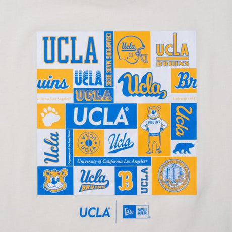 ニューエラ Tシャツ UCLA ブルーインズ【MIX LOGO LOGO COTTON T-SHIRT/OFF WHITE】NEW ERA UCLA BRUINS