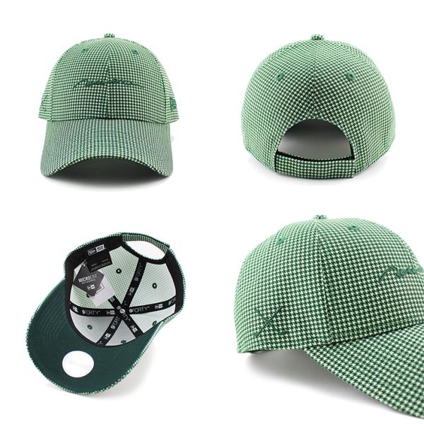 女性用 ニューエラ ゴルフ キャップ 9FORTY WOMEN'S HOUNDSTOOTH STRAPBACK CAP NEW ERA