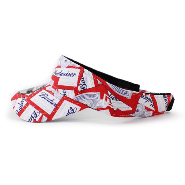 ニューエラ サンバイザー バドワイザー BUDWEISER LABEL LOGO SUN VISOR VELCRO STRAP NEW ERA