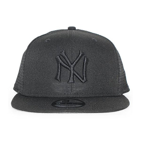 ニューエラ キャップ 9FIFTY ニューヨーク ヤンキース MLB COOPERSTOWN TEAM BASIC TRUCKER MESH CAP BLACKOUT NEW ERA NEW YORK YANKEES