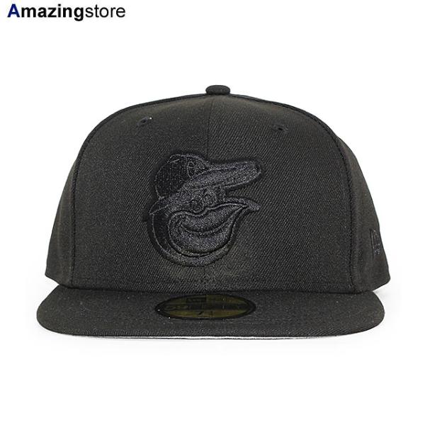 ニューエラ キャップ 59FIFTY ボルチモア オリオールズ MLB BLACKOUT FITTED CAP