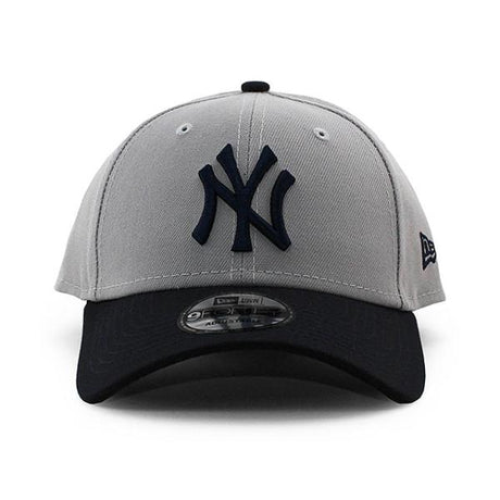 ニューエラ キャップ 9FORTY ニューヨーク ヤンキース  MLB THE LEAGUE ADJUSTABLE CAP GREY-NAVY  NEW ERA NEW YORK YANKEES