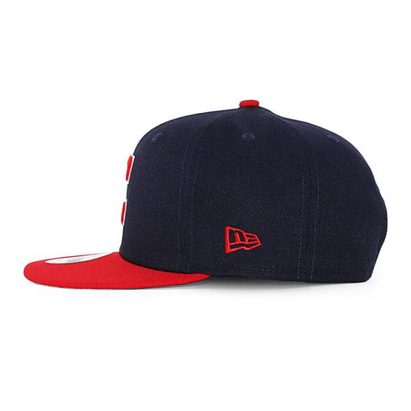ニューエラ キャップ 9FIFTY クリーブランド ガーディアンズ MLB TEAM BASIC SNAPBACK CAP NAVY