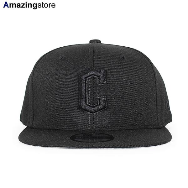 ニューエラ キャップ 9FIFTY クリーブランド ガーディアンズ MLB TEAM BASIC SNAPBACK CAP BLACKOUT