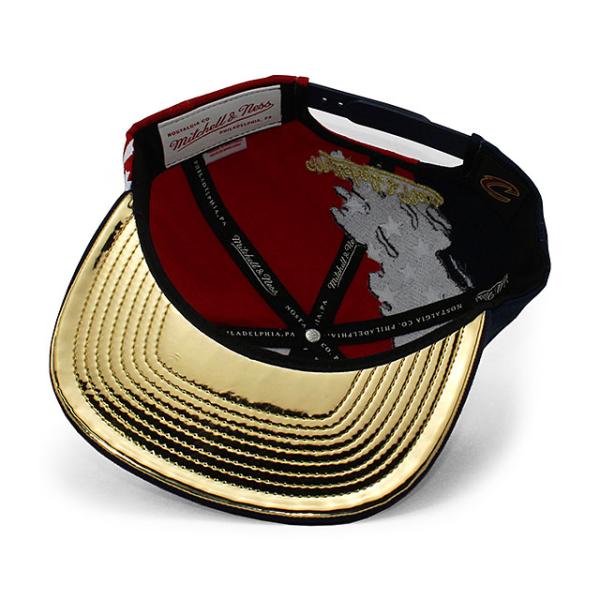 ミッチェル&ネス スナップバック クリーブランド キャバリアーズ  NBA BRUSHED FLAG SNAPBACK CAP RED-NAVY  MITCHELL&NESS CLEVELAND CAVALIERS