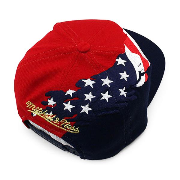 ミッチェル&ネス スナップバック クリーブランド キャバリアーズ  NBA BRUSHED FLAG SNAPBACK CAP RED-NAVY  MITCHELL&NESS CLEVELAND CAVALIERS