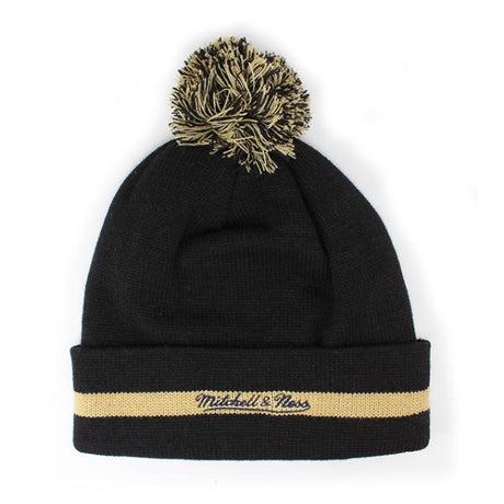 ミッチェル&ネス ニットキャップ ビーニー ニューオリンズ ペリカンズ NBA XL-LOGO POM BEANIE CAP BLACK