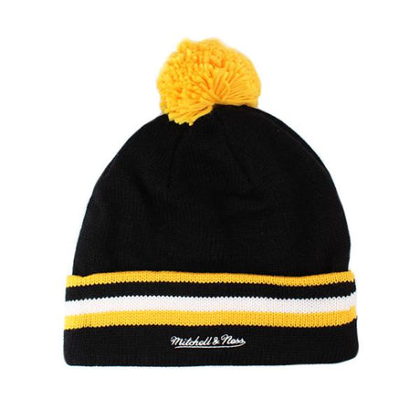 ミッチェル&ネス ニットキャップ ビーニー ピッツバーグ ペンギンズ NHL XL-LOGO POM BEANIE CAP BLACK