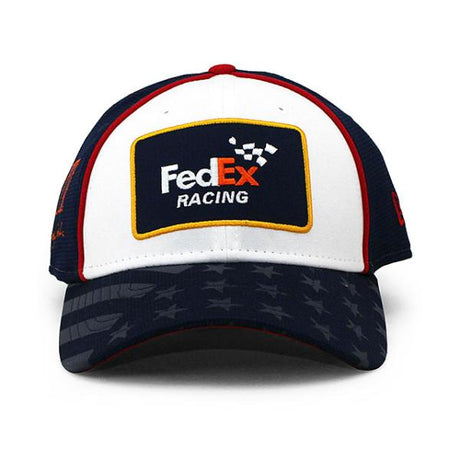 ニューエラ キャップ 9FORTY ナスカー ナスカー デニー ハムリン  DENNY HAMLIN FedEX SNAPBACK CAP WHITE-NAVY WHITE-NAVY  NEW ERA NASCAR