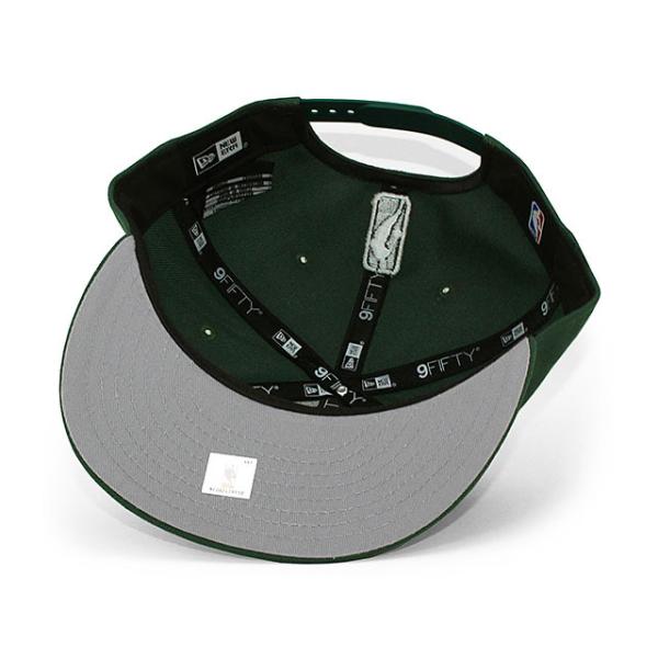 ニューエラ キャップ 9FIFTY ミルウォーキー バックス NBA TEAM BASIC SNAPBACK CAP GREEN