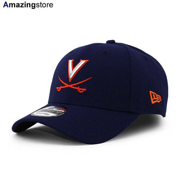 ニューエラ キャップ 9FORTY ヴァージニア キャバリアーズ NCAA THE LEAGUE ADJUSTABLE CAP NAVY