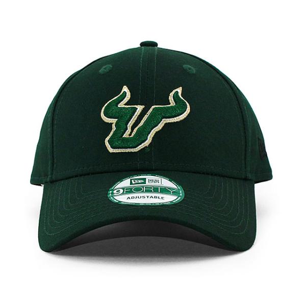 ニューエラ キャップ 9FORTY サウス フロリダ ブルズ NCAA THE LEAGUE ADJUSTABLE CAP DK GREEN