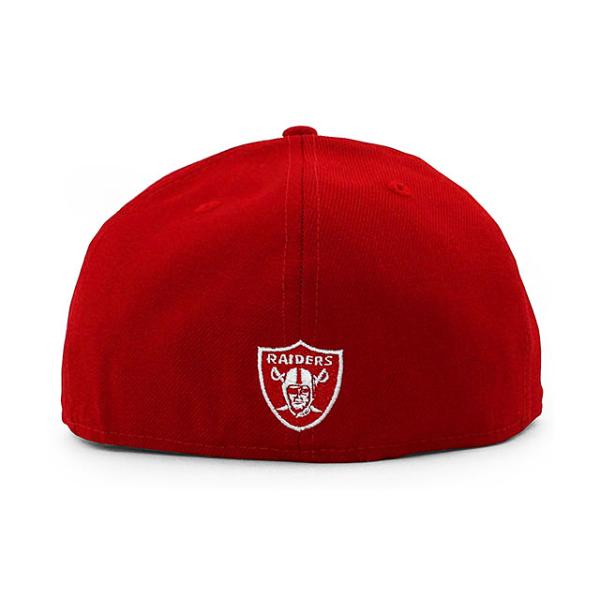 ニューエラ キャップ 59FIFTY ラスベガス レイダース NFL TEAM SCRIPT FITTED CAP RED
