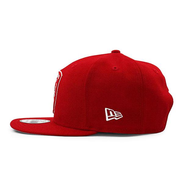 ニューエラ キャップ 9FIFTY スナップバック ボルチモア レイブンズ  NFL SHIELD TEAM-BASIC SNAPBACK CAP RED-WHITE  NEW ERA BALTIMORE RAVENS