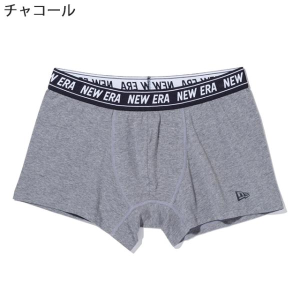ニューエラ ボクサーパンツ BOXER UNDERWEAR NEW ERAブラック チャコール ネイビー メンズ 下着 アンダーウエアー