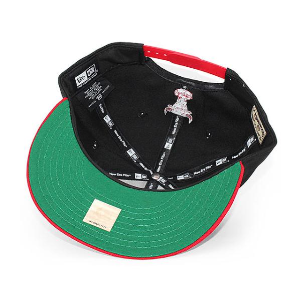 ニューエラ シカゴ ブルズ 9FIFTY スナップバック  NBA 2T FLAWLESS-SCRIPT SNAPBACK CAP BLACK-RED  NEW ERA CHICAGO BULLS