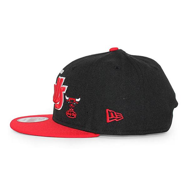 ニューエラ シカゴ ブルズ 9FIFTY スナップバック  NBA 2T FLAWLESS-SCRIPT SNAPBACK CAP BLACK-RED  NEW ERA CHICAGO BULLS