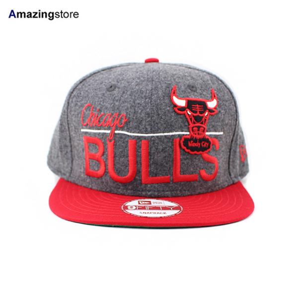 ニューエラ キャップ 9FIFTY シカゴ ブルズ NBA FLANNEL SNAPBACK CAP GREY