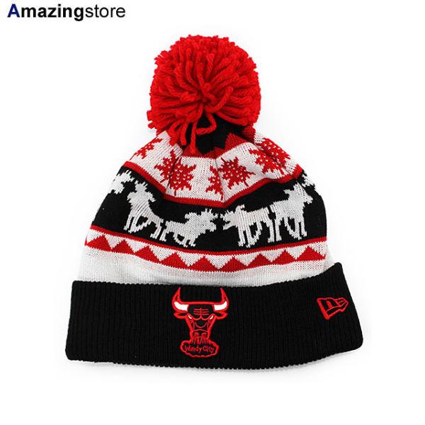 ニューエラ ニットキャップ ビーニー シカゴ ブルズ  NBA THE MOOSER KNIT BEANIE BLACK  NEW ERA CHICAGO BULLS