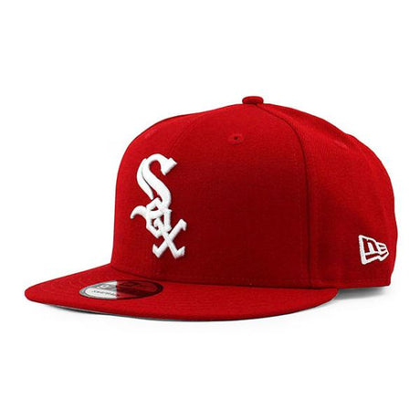 ニューエラ キャップ 9FIFTY スナップバック シカゴ ホワイトソックス  MLB TEAM-BASIC SNAPBACK CAP RED-WHITE  NEW ERA CHICAGO WHITE SOX