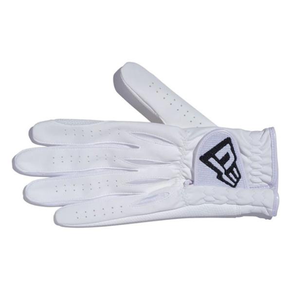 二色展開 ニューエラ ゴルフ グローブ 片手用 ホワイト ブラック 14135930 14135929