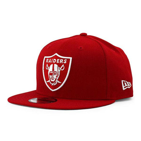 ニューエラ キャップ 9FIFTY スナップバック ラスベガス レイダース  NFL TEAM-BASIC SNAPBACK CAP RED-WHITE  NEW ERA LAS VEGAS RAIDERS