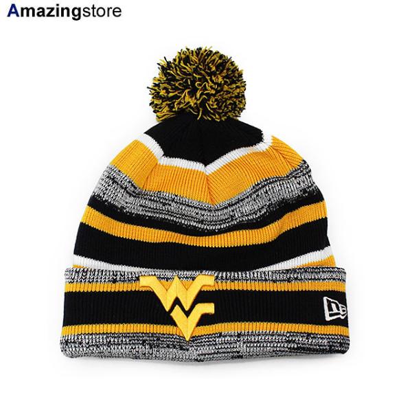 ニューエラ ニットキャップ ビーニー ウエストバージニア マウンテニアーズ  NCAA STADIUM SPORT KNIT BEANIE NAVY-GOLD  NEW ERA WEST VIRGINIA MOUNTAINEERS