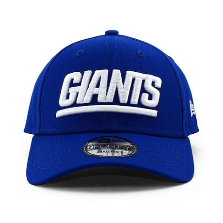 ニューエラ キャップ 9FORTY ニューヨーク ジャイアンツ NFL THROWBACK THE LEAGUE ADJUSTABLE CAP BLUE