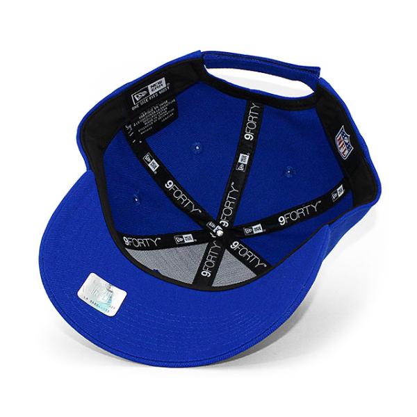 ニューエラ キャップ 9FORTY ニューヨーク ジャイアンツ NFL THROWBACK THE LEAGUE ADJUSTABLE CAP BLUE