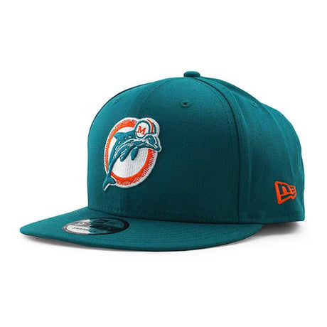 ニューエラ キャップ 9FIFTY マイアミ ドルフィンズ NFL THROWBACK TEAM BASIC SNAPBACK CAP AQUA NEW ERA MIAMI DOLPHINS