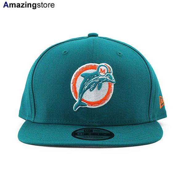 ニューエラ キャップ 9FIFTY マイアミ ドルフィンズ NFL THROWBACK TEAM BASIC SNAPBACK CAP AQUA NEW ERA MIAMI DOLPHINS