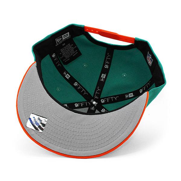 ニューエラ キャップ 9FIFTY マイアミ ドルフィンズ NFL 2T TEAM-BASIC SNAPBACK CAP AQUA-ORANGE NEW ERA MIAMI DOLPHINS