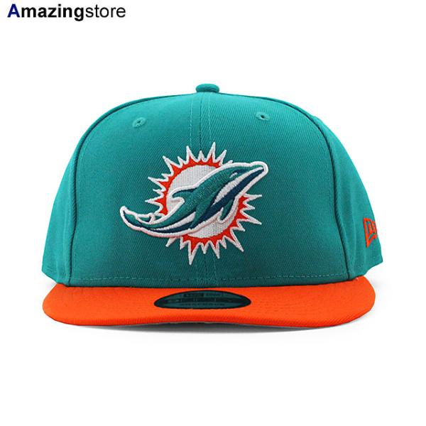 ニューエラ キャップ 9FIFTY マイアミ ドルフィンズ NFL 2T TEAM-BASIC SNAPBACK CAP AQUA-ORANGE NEW ERA MIAMI DOLPHINS