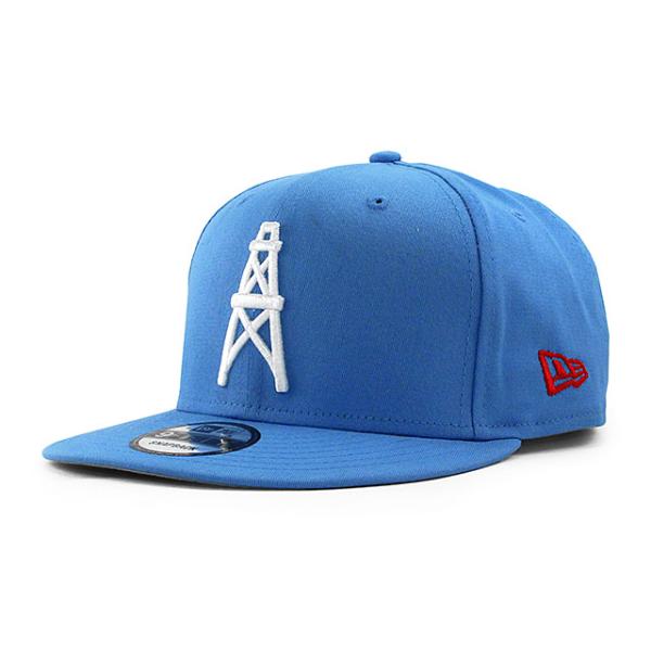 ニューエラ キャップ 9FIFTY ヒューストン オイラーズ NFL THROWBACK TEAM BASIC SNAPBACK CAP LT BLUE