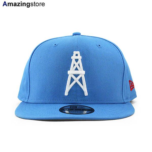 ニューエラ キャップ 9FIFTY ヒューストン オイラーズ NFL THROWBACK TEAM BASIC SNAPBACK CAP LT BLUE