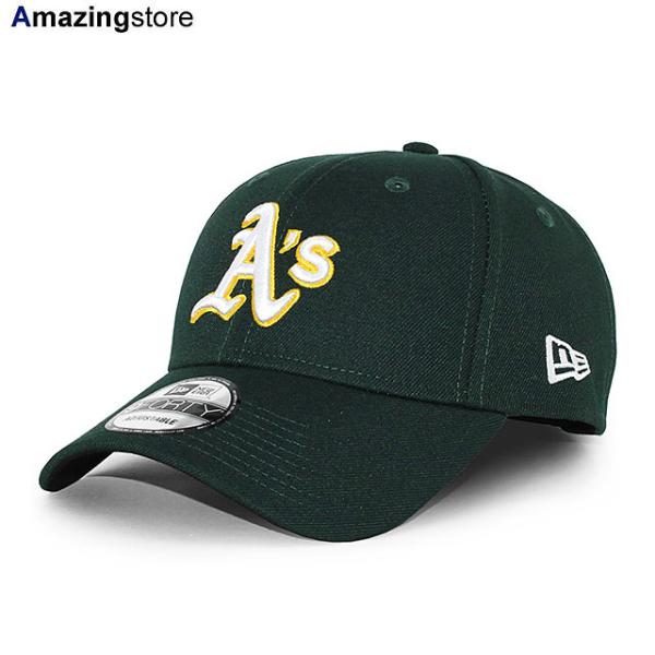 ニューエラ キャップ 9FORTY オークランド アスレチックス MLB THE LEAGUE ROAD ADJUSTABLE CAP DK GREEN