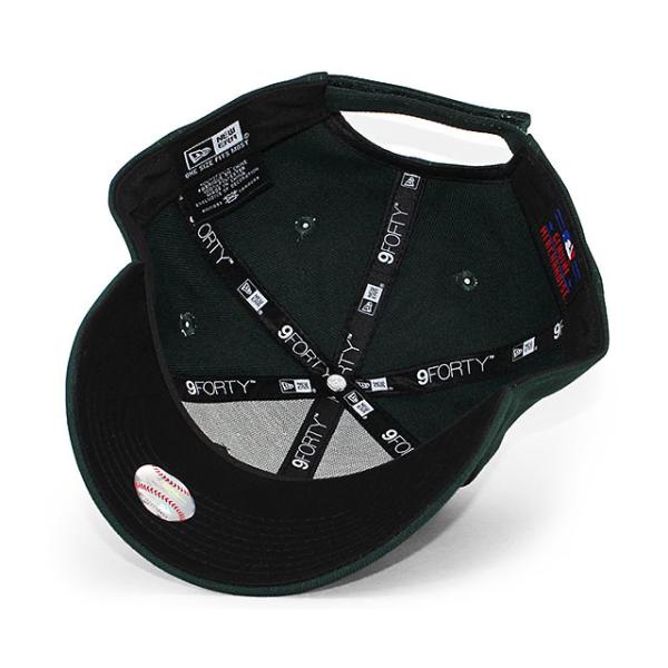 ニューエラ キャップ 9FORTY オークランド アスレチックス MLB THE LEAGUE ROAD ADJUSTABLE CAP DK GREEN