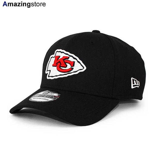 ニューエラ キャップ 39THIRTY カンザスシティ チーフス NFL TEAM CLASSIC FLEX FIT CAP BLACK