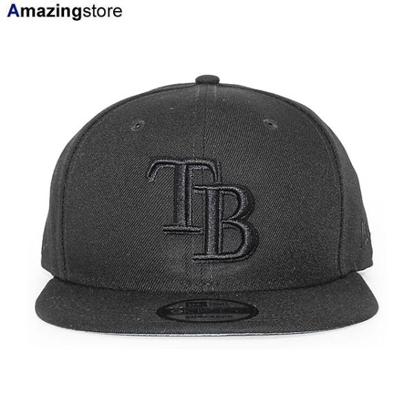 ニューエラ キャップ 9FIFTY タンパベイ レイズ MLB TEAM BASIC SNAPBACK CAP BLACKOUT