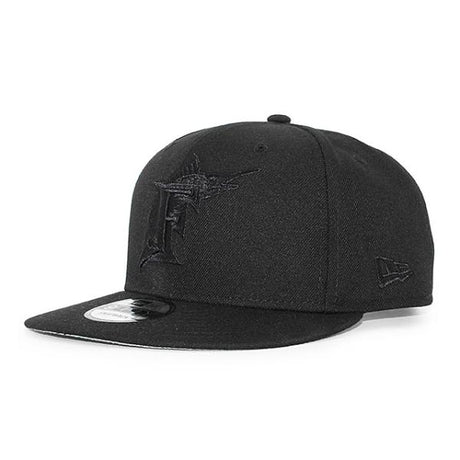 ニューエラ キャップ 9FIFTY スナップバック フロリダ マーリンズ MLB COOPERSTOWN TEAM BASIC SNAPBACK CAP BLACKOUT NEW ERA FLORIDA MARLINS