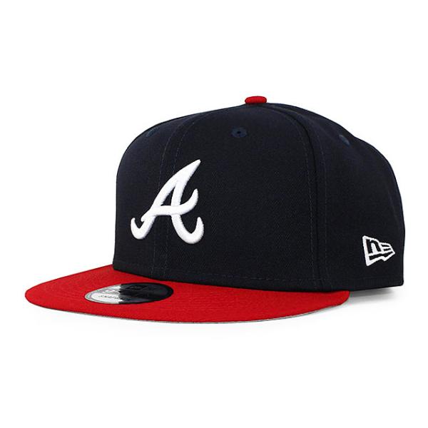 ニューエラ キャップ 9FIFTY アトランタ ブレーブス MLB TEAM BASIC SNAPBACK CAP NAVY
