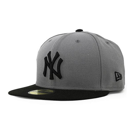 ニューエラ キャップ 59FIFTY ニューヨーク ヤンキース MLB 2T TEAM BASIC FITTED CAP GREY BLACK
