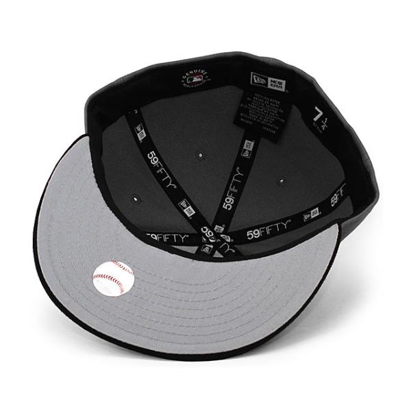 ニューエラ キャップ 59FIFTY ニューヨーク ヤンキース MLB 2T TEAM BASIC FITTED CAP GREY BLACK