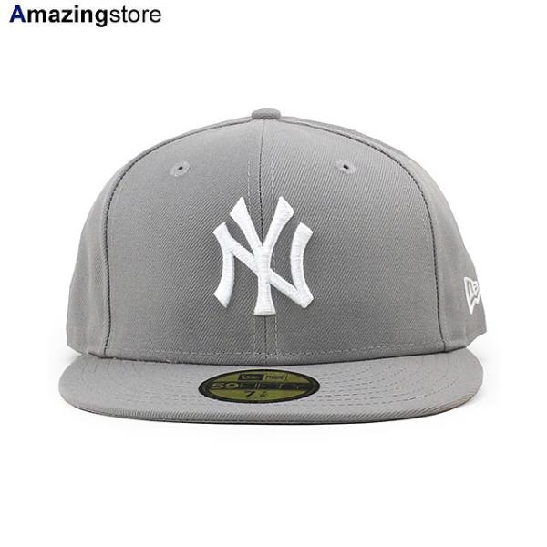 ニューエラ キャップ 59FIFTY ニューヨーク ヤンキース MLB TEAM BASIC FITTED CAP GREY