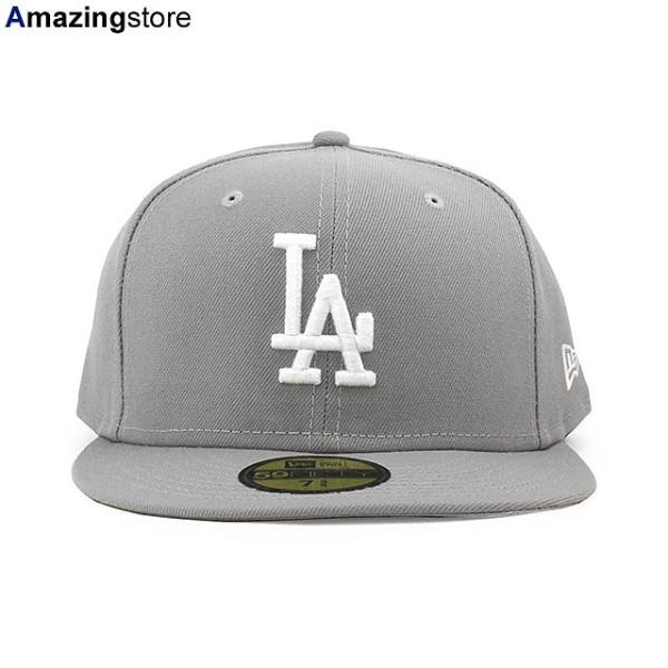 ニューエラ キャップ 59FIFTY ロサンゼルス ドジャース MLB TEAM BASIC FITTED CAP GREY