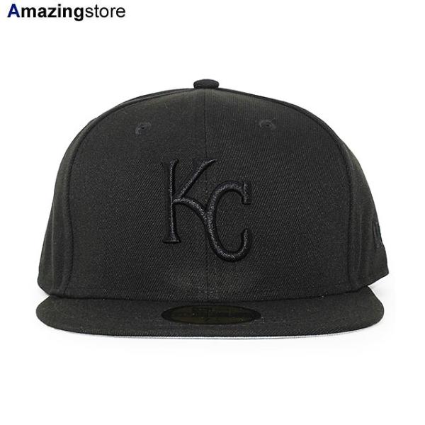 ニューエラ キャップ 59FIFTY カンザスシティ ロイヤルズ MLB BLACKOUT FITTED CAP