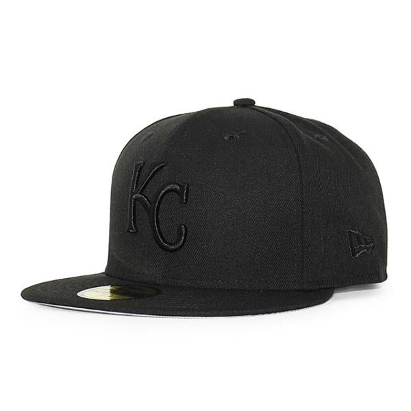 ニューエラ キャップ 59FIFTY カンザスシティ ロイヤルズ MLB BLACKOUT FITTED CAP