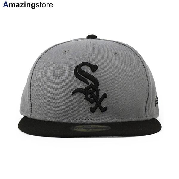 ニューエラ キャップ 59FIFTY シカゴ ホワイトソックス MLB 2T TEAM BASIC FITTED CAP GREY BLACK